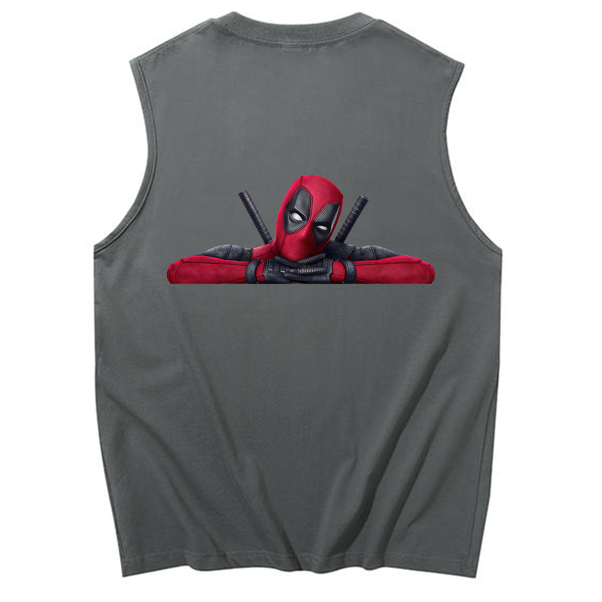 （画像用） Deadpool デッドプール コットン100％タンクトップ（背面プリント）